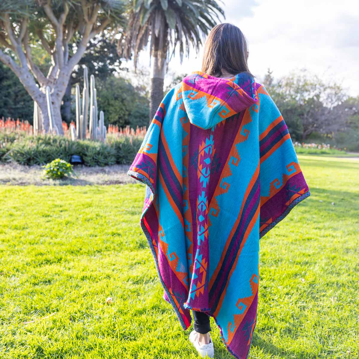 Sheep Wool Poncho - Fiesta (Adult Size)