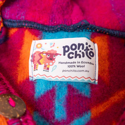 Sheep Wool Poncho - Fiesta (Adult Size)